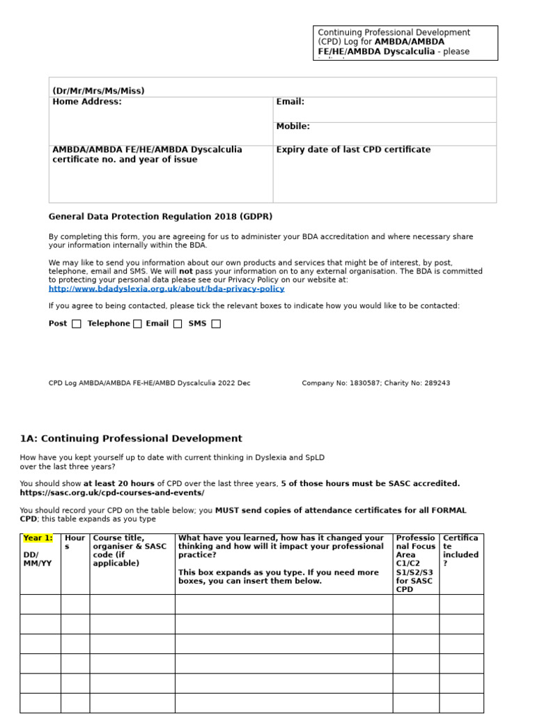 CPD Ambda Ambda Fehe Ambda Dyscalculia Updated Dec 2022 | PDF ...