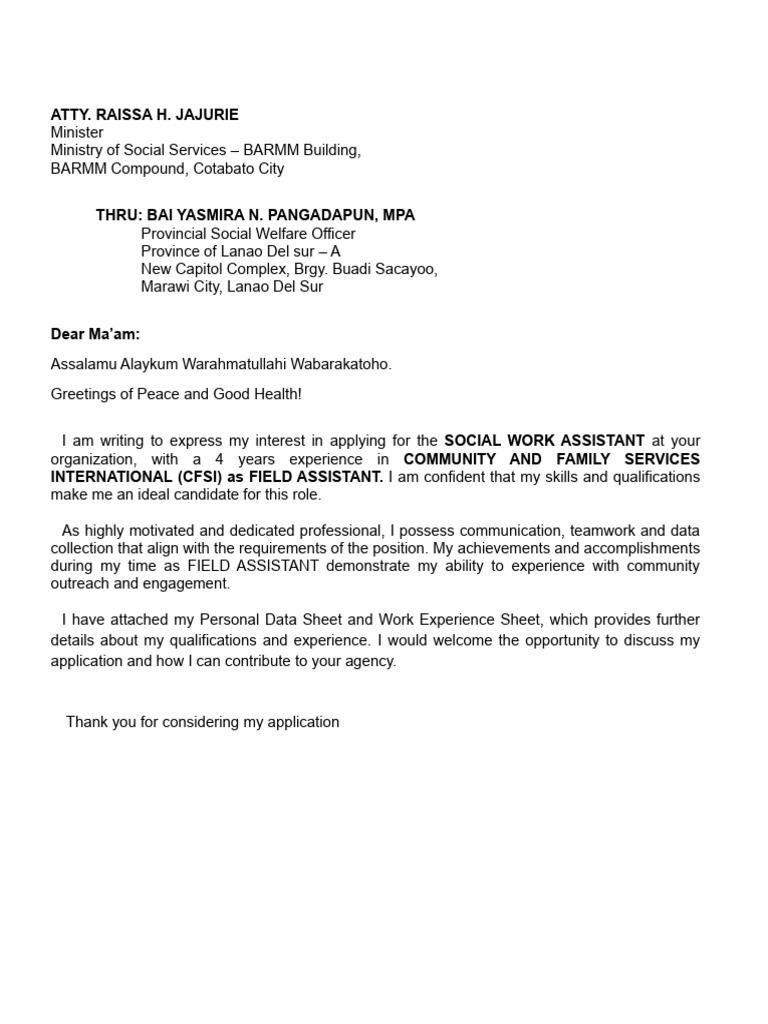 Application 1 | PDF | Career & Growth | Social Science