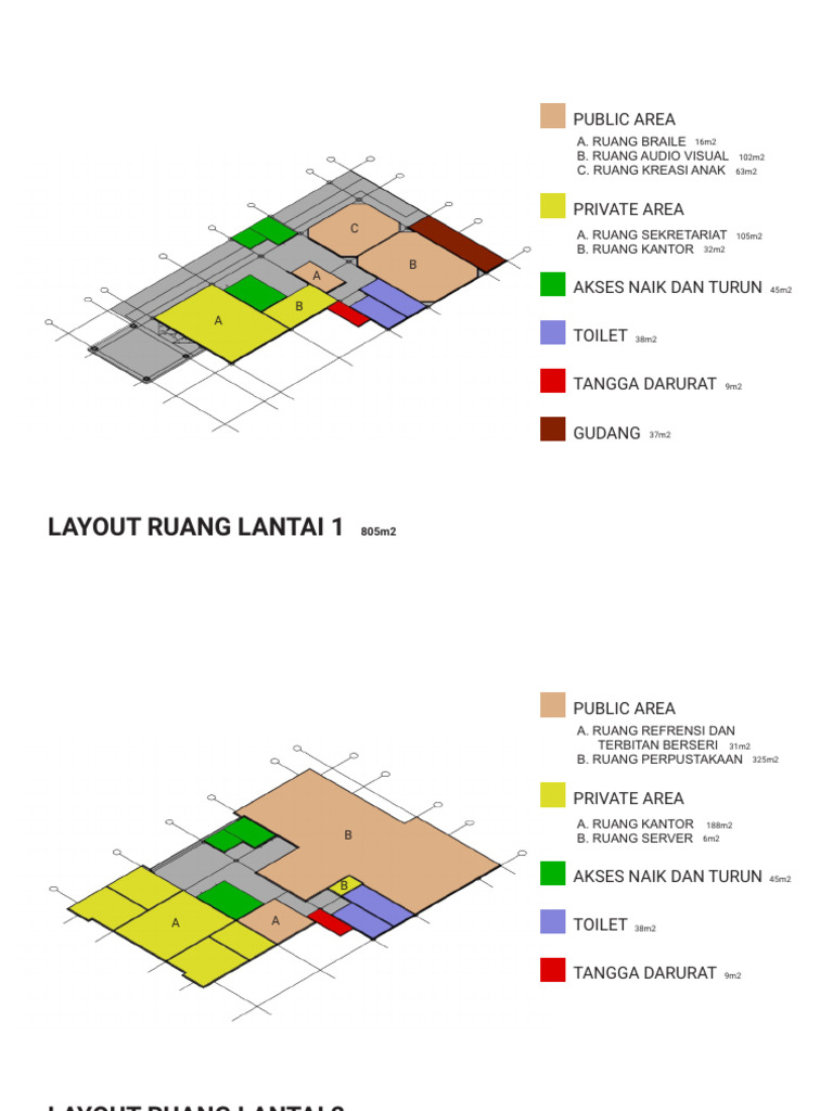Layout Ruang Publik dan Privat | PDF