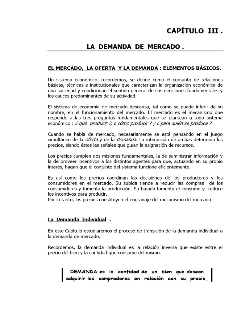 Demanda y Oferta en el Mercado | PDF | Oferta (economía) | Oferta y demanda
