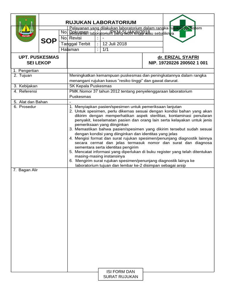 Sop Rujukan | PDF