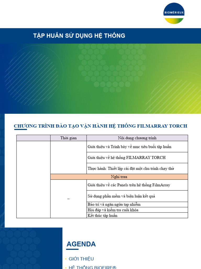 4-BioFire FilmArray - Customer Training Ki - VN | PDF