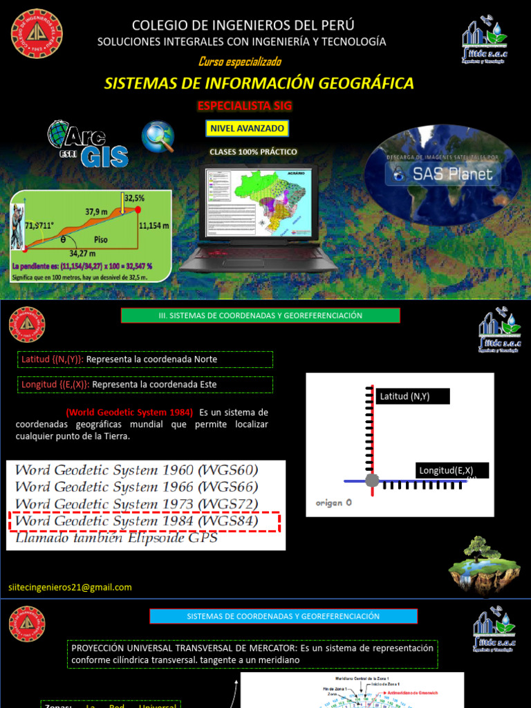 Presentacion Del Módulo 1-Curso SIG Avanzado - Mapa de Pendientes | PDF ...