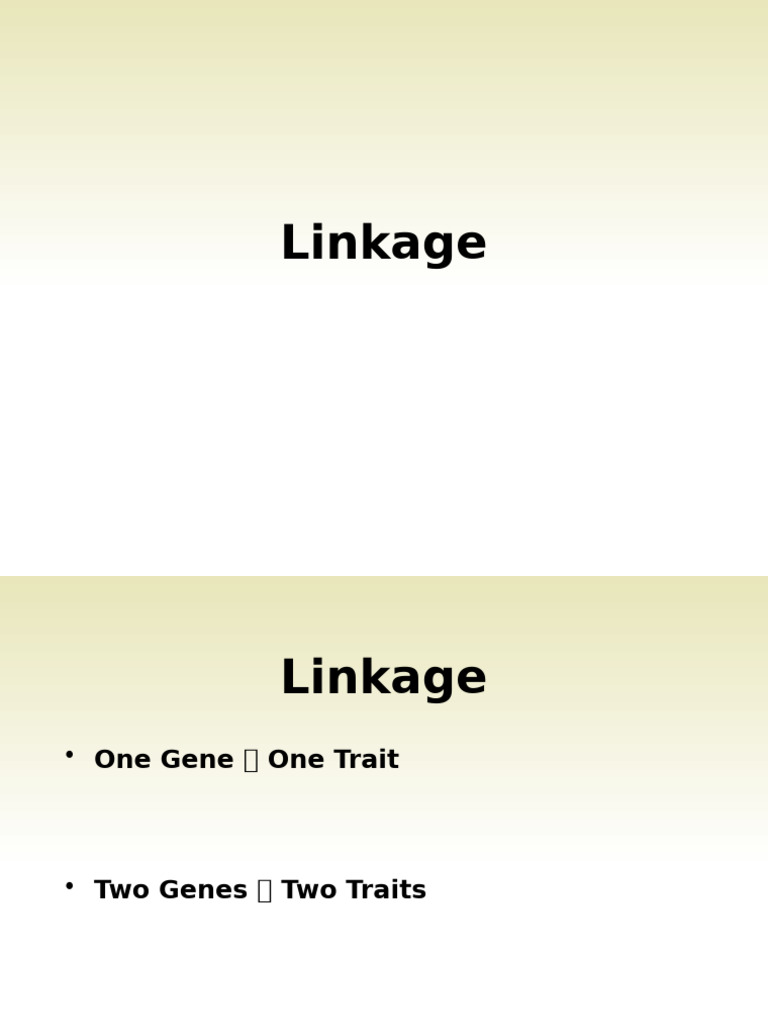 Linkage Student | PDF | Genetic Linkage | Genetic Recombination