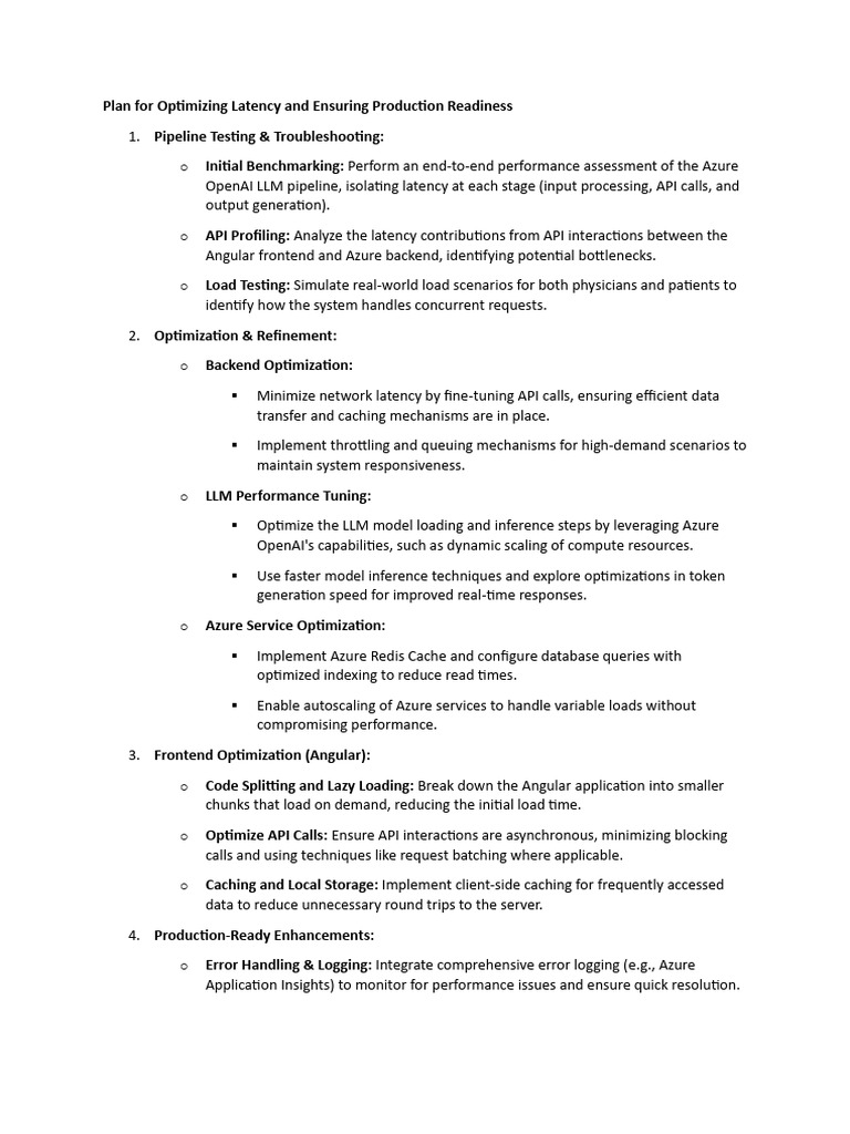 Latency Optimization for Azure LLM | PDF | Program Optimization ...