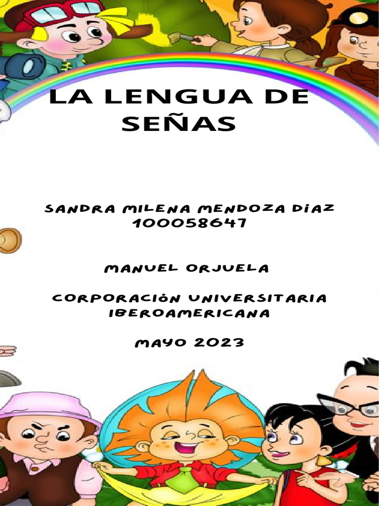 Actividad 4 Lengua de Señas | PDF | Artes del Lenguaje y Comunicación