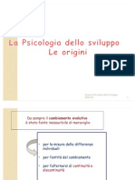 2. La Psicologia Dello Sviluppo. Le Origini