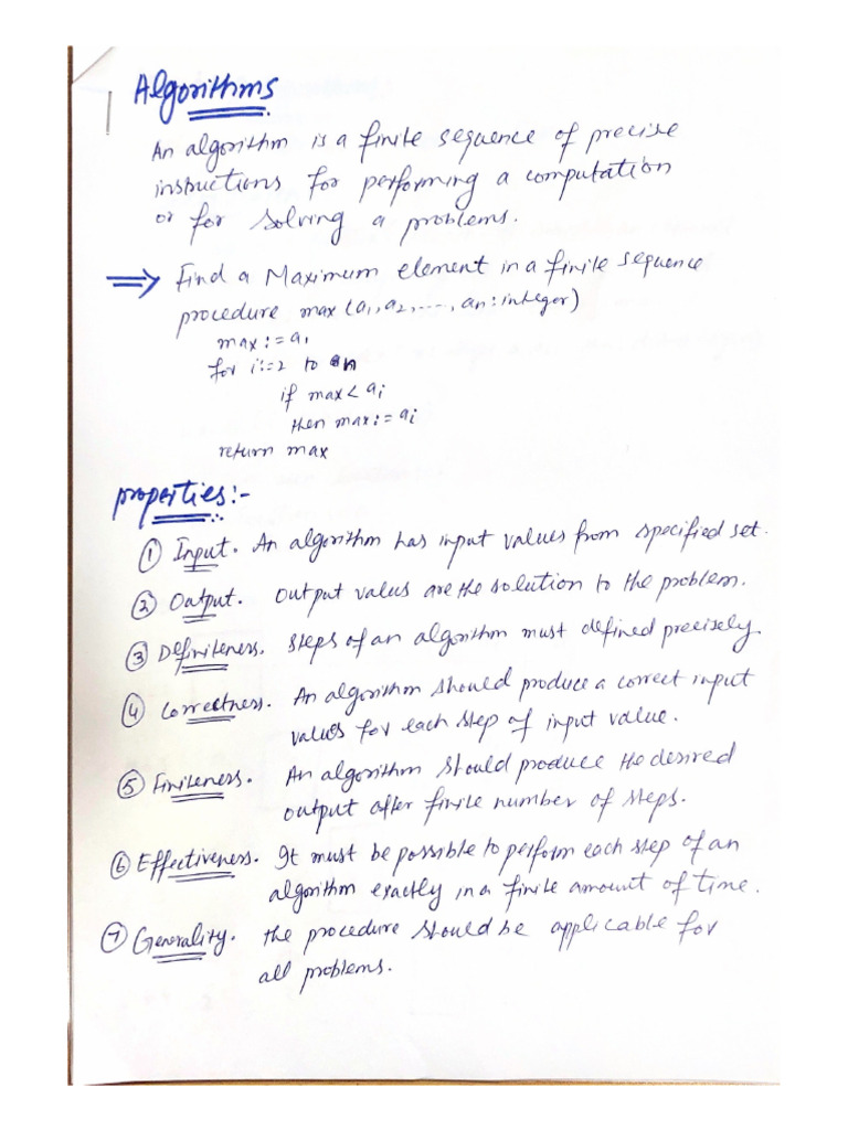 Algorithms Lecture | PDF
