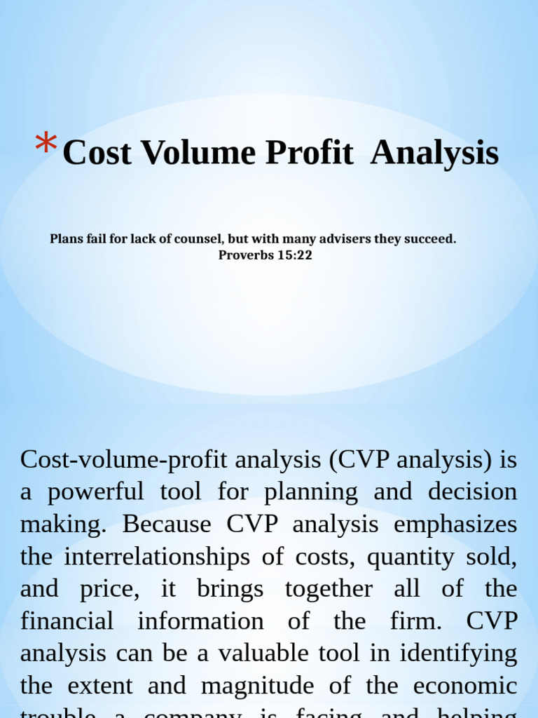 CVP Analysis & Break-Even Insights | PDF | Business Economics ...