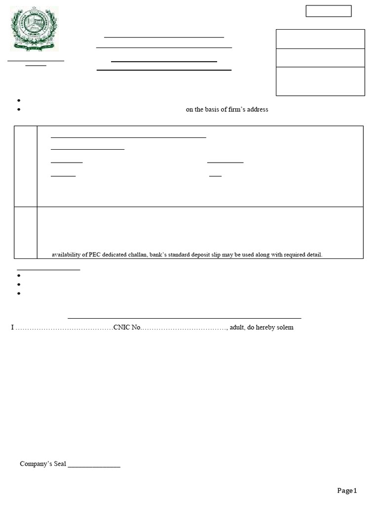 Application Form Engr Owned Renewal Without Any Change in Previous ...