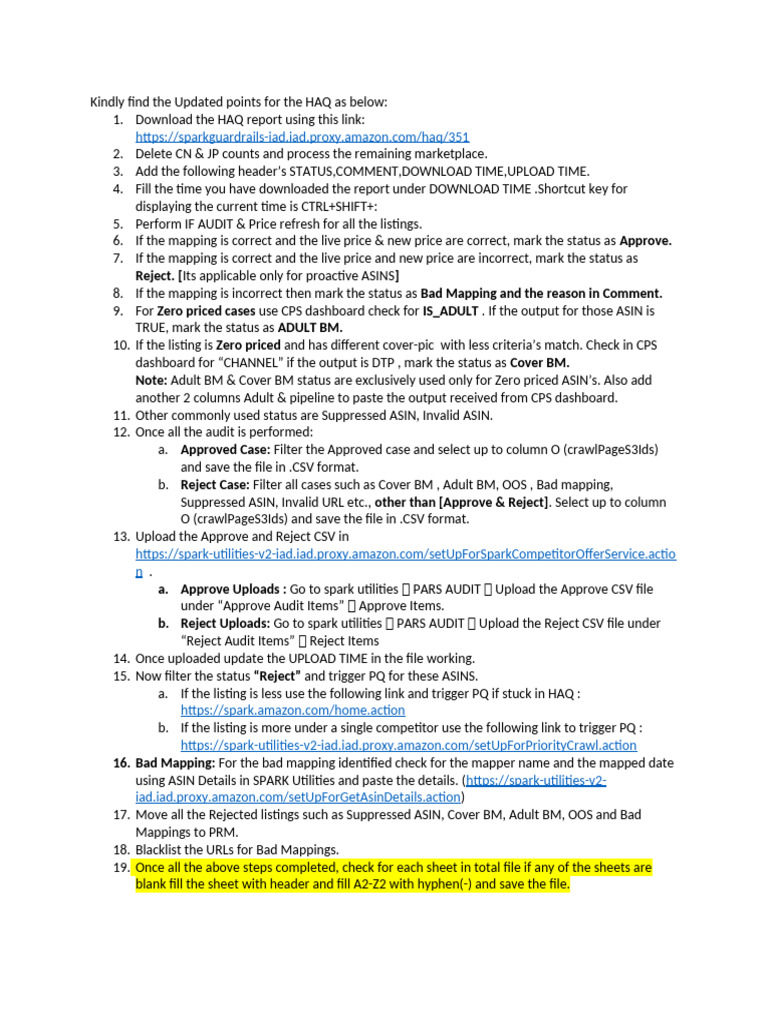 Updated Points For The HAQ | PDF | Software | Computing