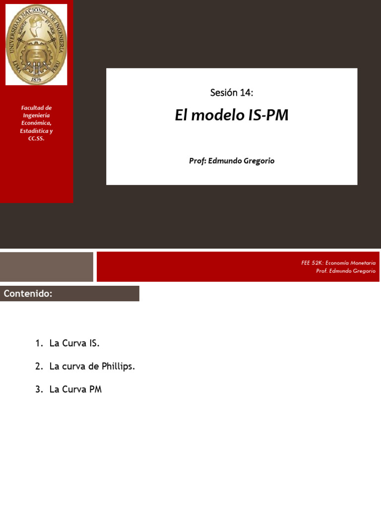 Análisis del Modelo IS-PM en Economía | PDF | La política monetaria ...
