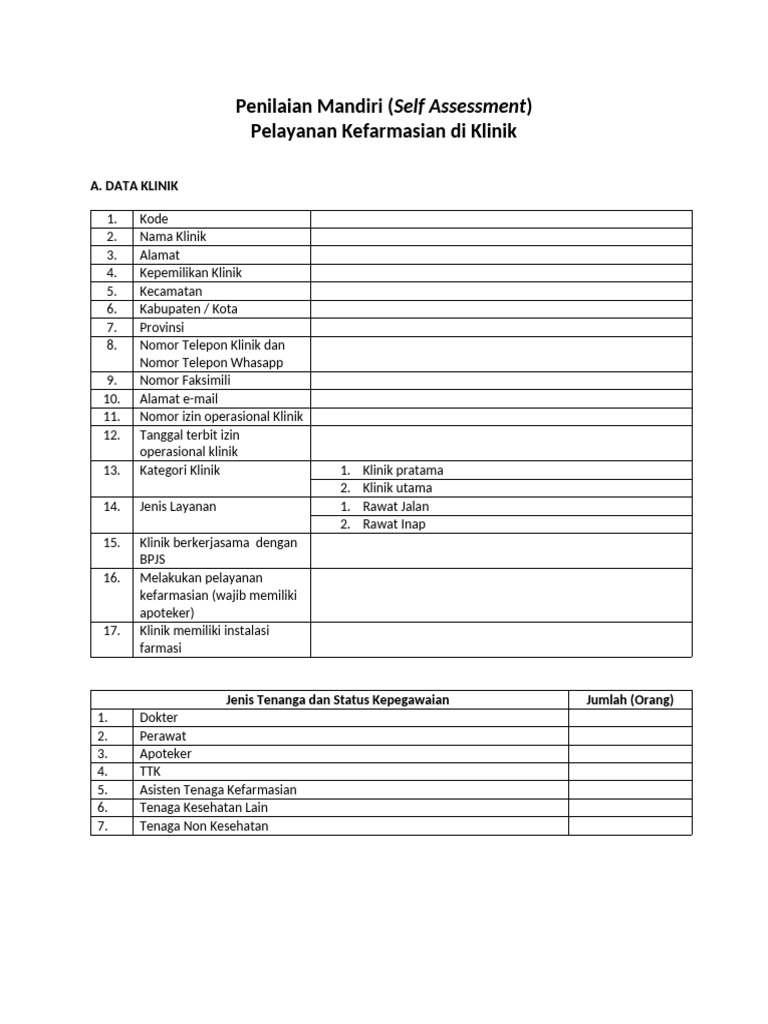 15 Penilaian Mandiri Pdf Kesehatan Holistik