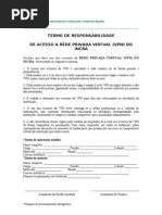 Termo de Responsabilidade VPN