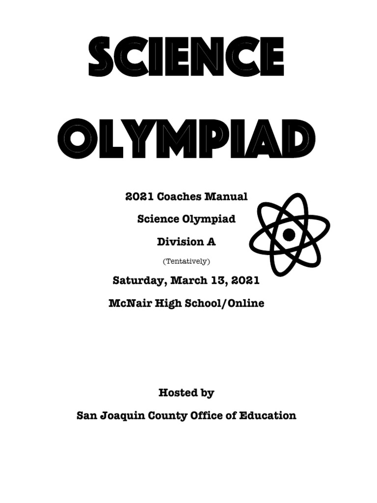 2021 Science Olympiad Div A Rules | PDF | Glacier | Ice Age