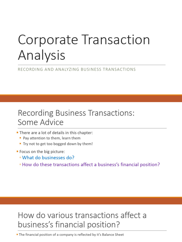 Transaction Analysis Slides | PDF | Equity (Finance) | Retained Earnings