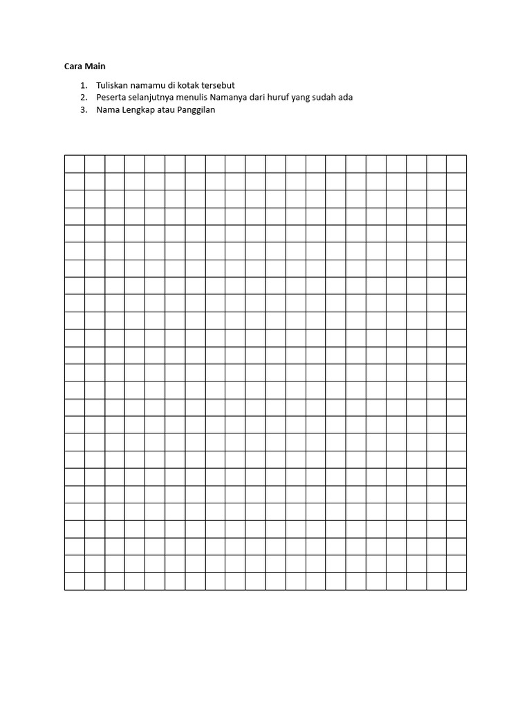 Silang Silang Nama | PDF