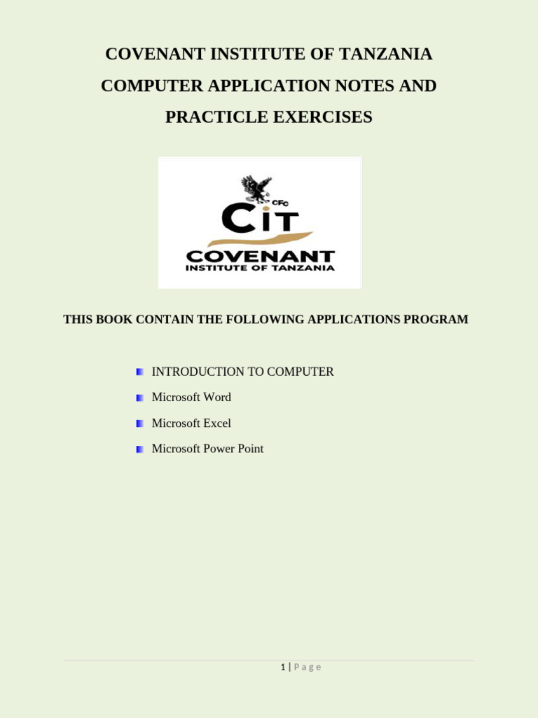 Computer Applications Overview | PDF | Computer Hardware | Input/Output