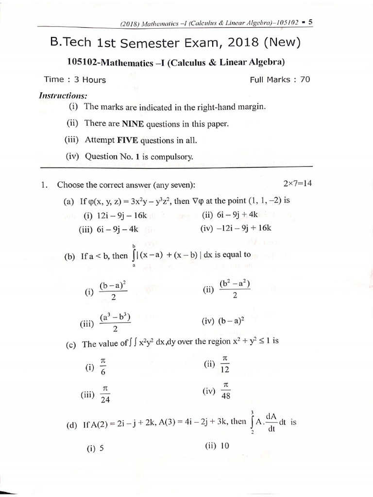 Math Pyq | PDF