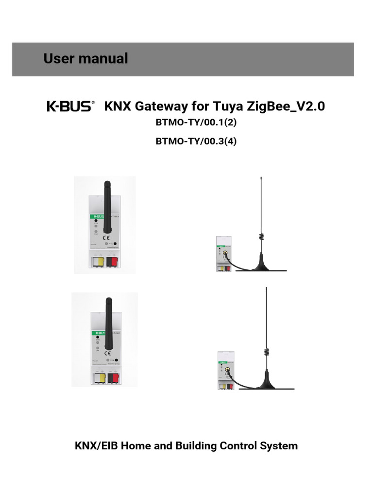KNX Gateway User Manual for Tuya ZigBee | PDF | Computer Engineering ...