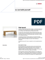 Bosch DIY - Project - Oak Bench