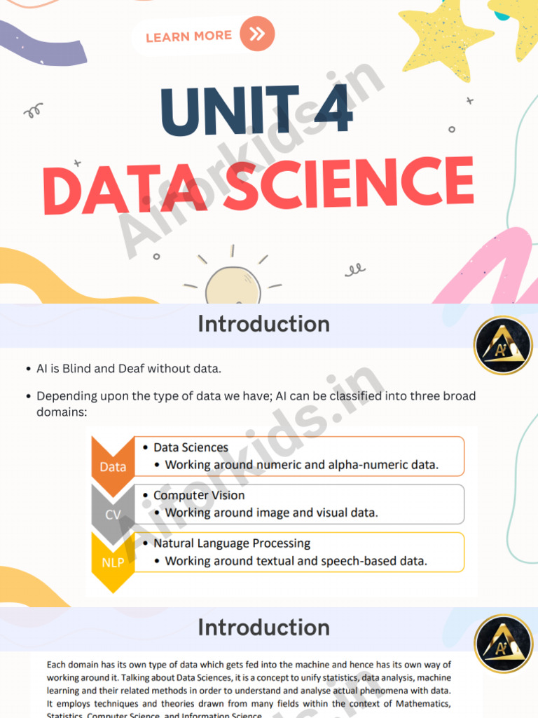 Unit 4 - Data Science | PDF
