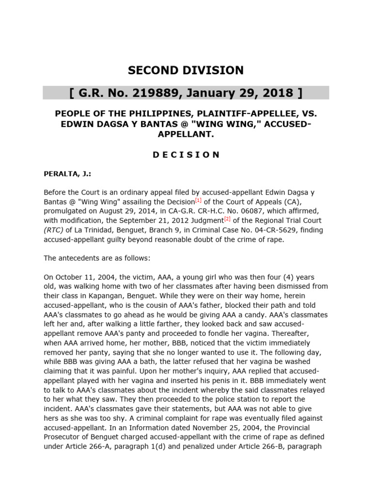DAGSA | PDF | Witness | Rape