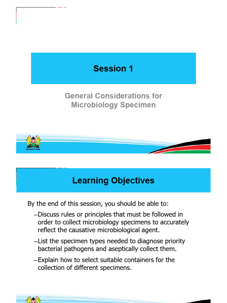 General Considerations For Microbiology Specimen | PDF | Pneumonia ...