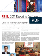 2011 Report To Customers: 2011: The Year UIL Grew Together