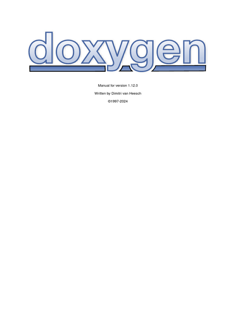 Doxygen User Manual 1.12.0 | PDF | Computing | Computer Programming