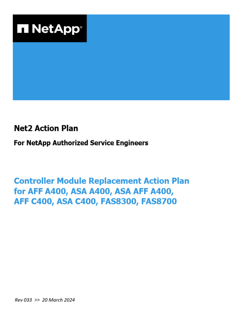 Controller Replacement for NetApp AFF A400/C400 | PDF | Booting ...