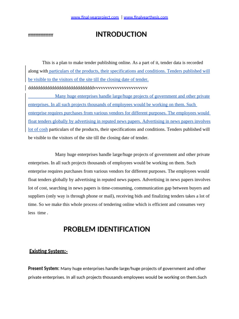 Online Tender Management System Overview | PDF | World Wide Web ...