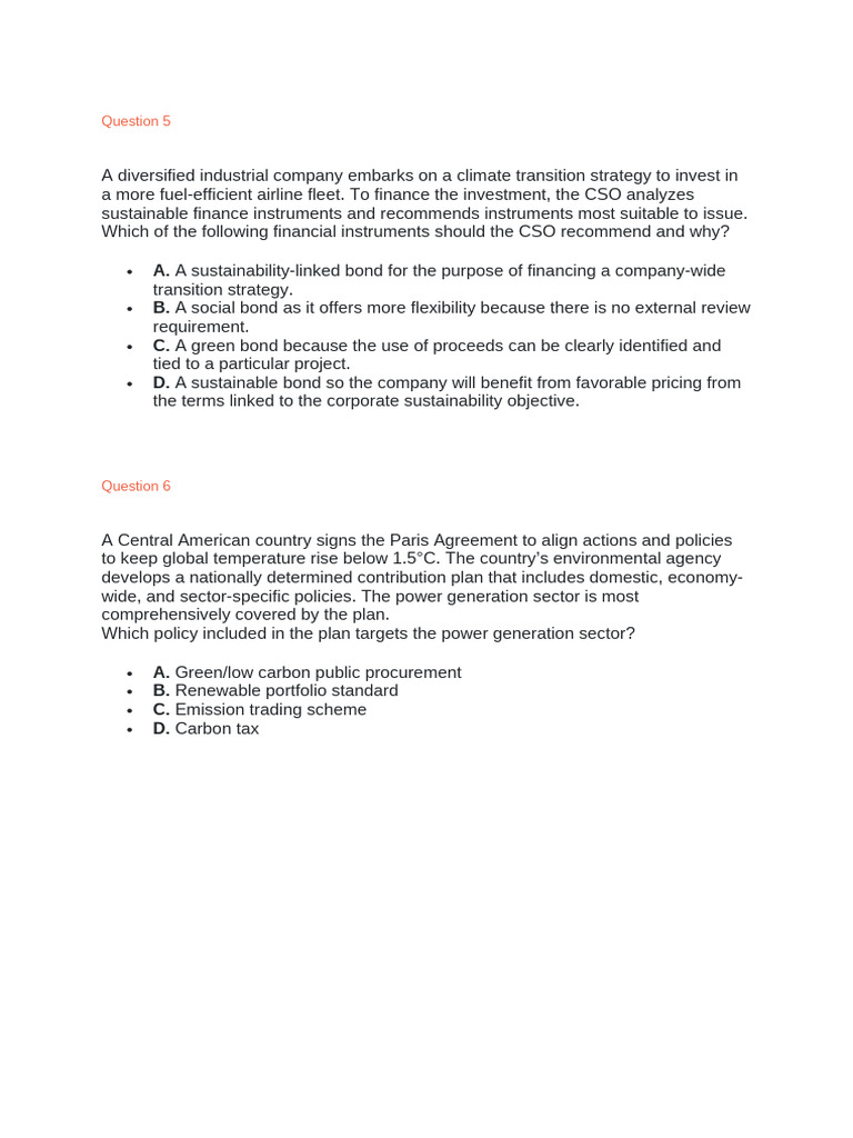 Climate Finance Strategies and Policies | PDF