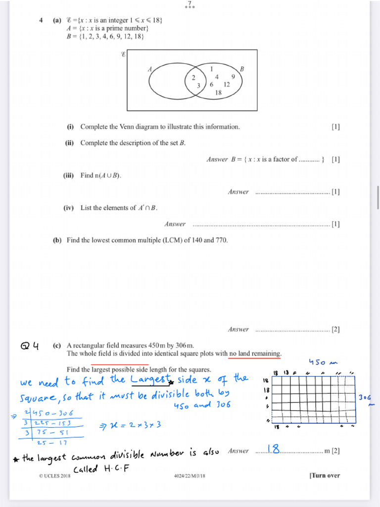 Grade 1 Math: LCM and Factors Guide | PDF | Elementary Mathematics ...