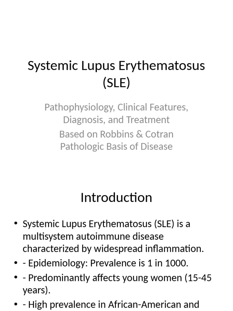 Systemic Lupus Erythematosus Overview | PDF | Diseases And Disorders ...