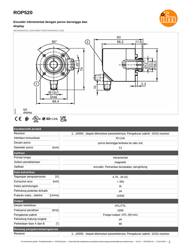 Encoder Inkremental ROP520 dengan Display | PDF