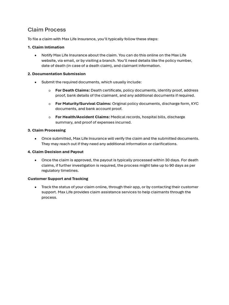 Claim Process | PDF