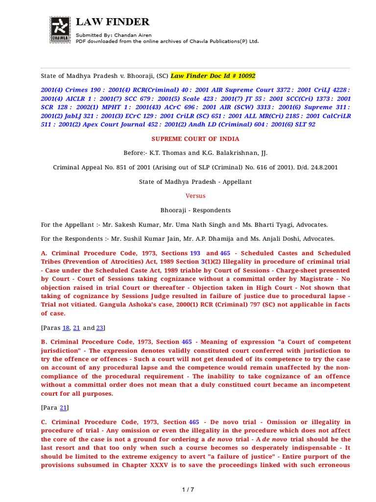 LawFinder 10092 | PDF | Magistrate | Criminal Procedure In South Africa