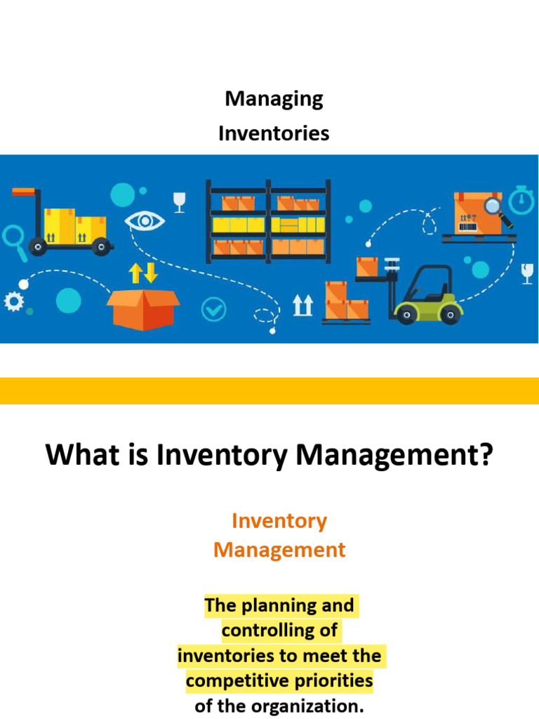 OM-5. Inventory Management | PDF | Inventory | Supply Chain Management