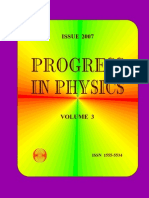 Progress in Physics 2007: Volume 3