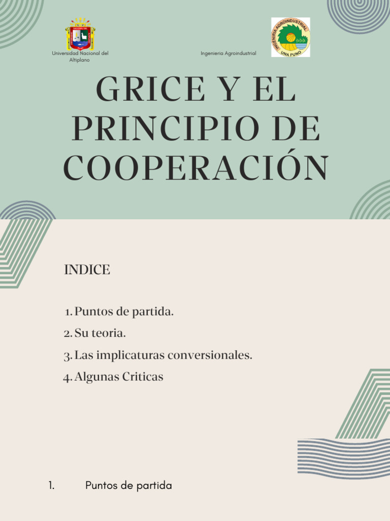 Principios y Máximas de Grice | PDF | Crecimiento personal y profesional