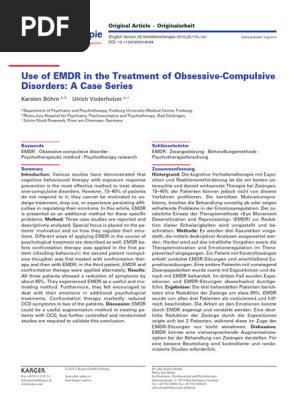 Use of EMDR in OCD
