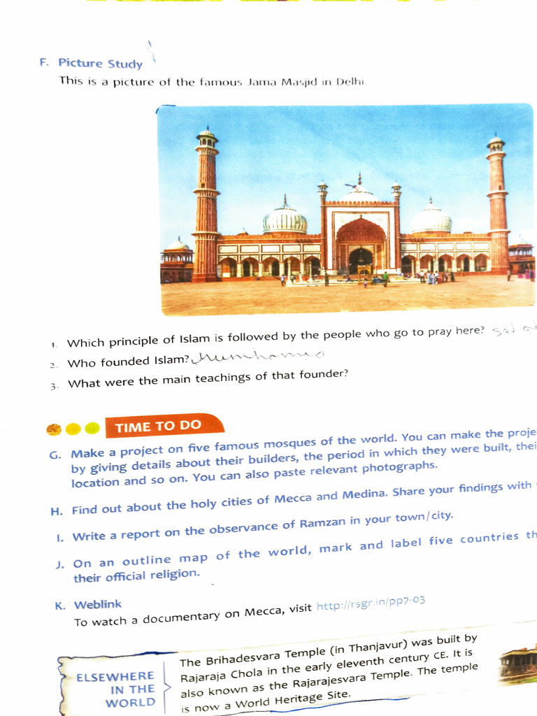 Famous Mosques and Islamic Teachings | PDF | Social Science