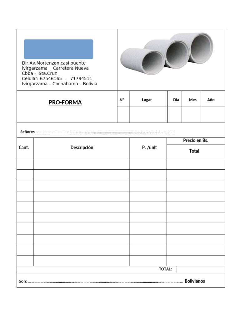 Proforma y Notas de Venta en Bolivia | PDF | Cocina, comidas y vino