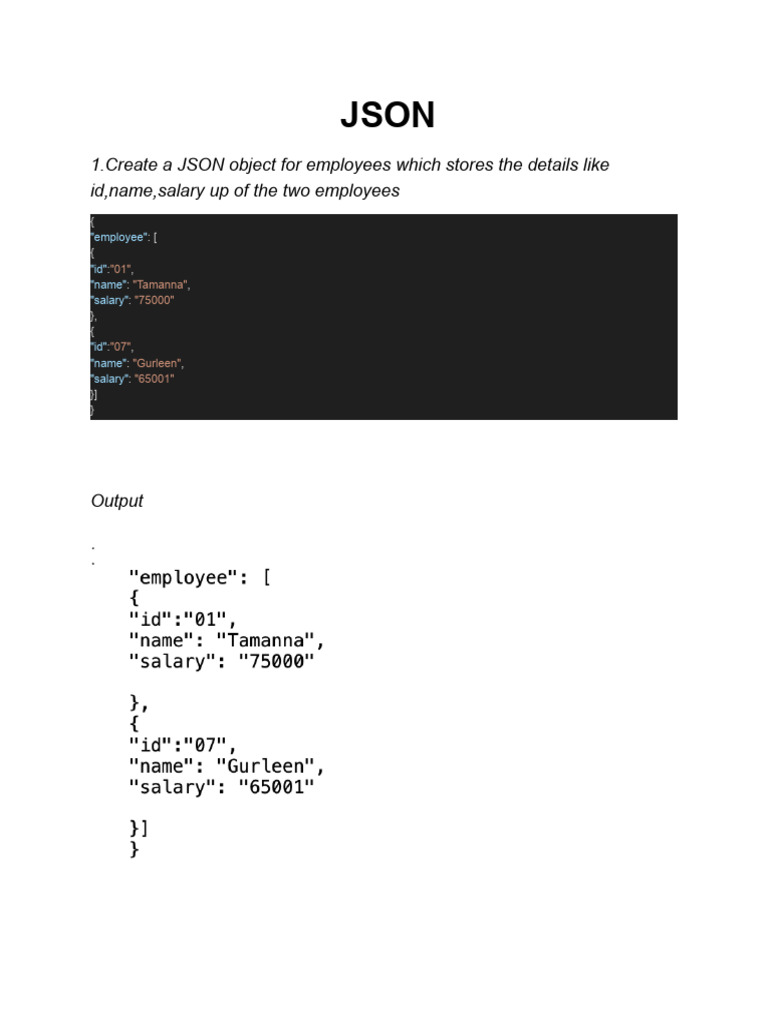 Practical 9-JSON | PDF