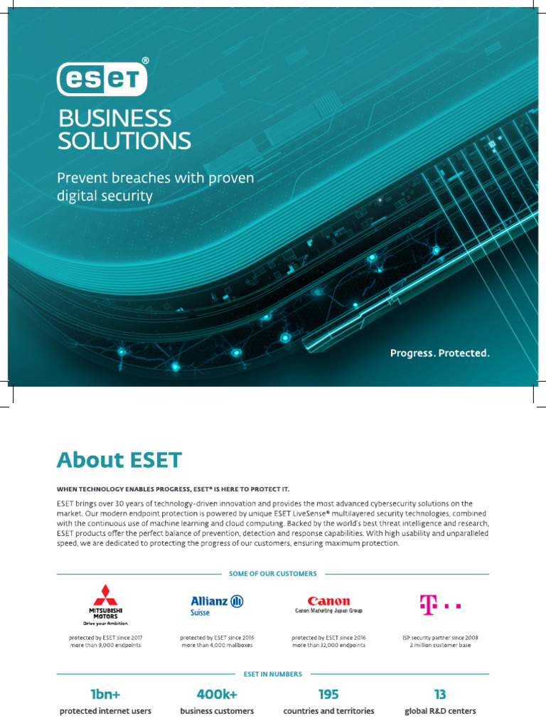 ESET B2B Solutions Overview1 | PDF | Security | Computer Security