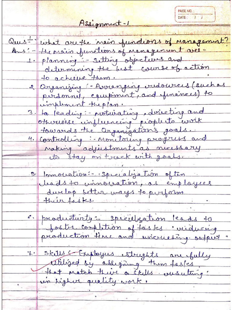 POM 1 Assignment - Compressed | PDF