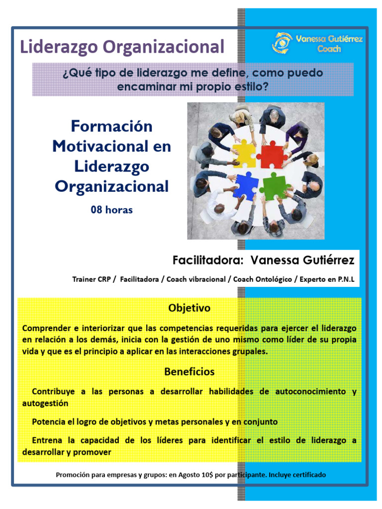 Liderazgo Personal y Organizacional | PDF | Relaciones personales ...