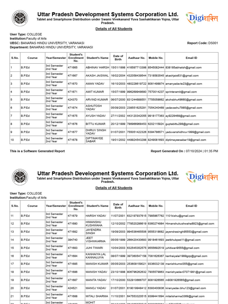 Data For Verfication | PDF