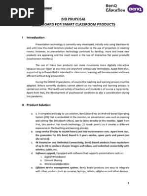 BenQ Interactive Flat panel